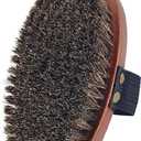 Dry Brushing Body Brush, Exfoliating Body Scrubber Natural Horsehair Bath Brushes Wooden Handle for Shower, Skin Exfoliation, Cellulite and Lymphatic Improvement Gift