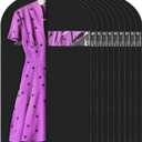 Garment Bags for Hanging Clothes (43'' x 24'' set of 10) Zipper Suit Bags for Travel with Clear Window Durable PEVA Dress Bags