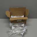 Marspark 16 Pcs Table Number Holders 8'' Metal Place Card Holders Weddings Table Sign Menu Memo Note Picture Photo Round Clip Weighted Base Stand for Anniversaries Birthdays Restaurants(White)