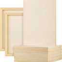 Aodaer 8 Pack Wood Panels 9 x 12 Inch Wooden Panels Canvas Unfinished Craft Wood Boards Panels for Art Crafts Acrylic and Oil Painting Pouring DIY Projects