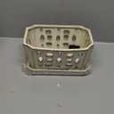 W&W Orchid Pot with Holes and Saucer for Repotting and Better Grow, Cream White, 9.7 Inches