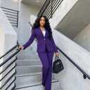 Salimdy 1 Piece Pant Suits for Women Business Casual Outfits Dressy Blazer Jackets and Pencil Pants Work Set, M