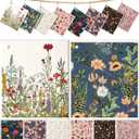 8 Pack Reusable Kitchen Swedish Dishcloths for Washing Dishes - Absorbent Fast Drying Cleaning Sponge with Cute Flower Design - Washable Decor Cloths