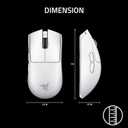 Razer Viper V4 Pro Wireless Esports Gaming Mouse 50g Ultra Lightweight, Fast & Precise, 50K DPI Optical Sensor, 8K Polling, Gen-4 Optical Switches, Scroll Wheel, USB-C Charging, for PC & Mac White