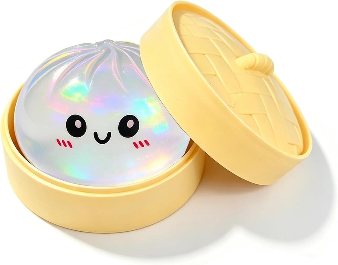 Colorful Dumpling Squishies New Mystery Squishies Dumpling with Box Stress Relief Balls Sensory Toys Desk Squeeze Toys Gift