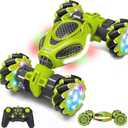 Gesture Sensing RC Stunt Car, Remote Control 2.4GHz 4WD Hand Controlled Car Toys for Boys and Girls Age 6-12, 360 Rotating Drift RC Cars with Lights and Music, Ideal Birthday and Christmas Xmas Gift (Green)