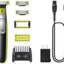 Philips Shaver OneBlade Face+Body, Trims, Edges, and Shaves Any Length, Bonus Blade Included, QP2834/60
