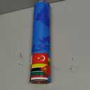 party greeting International Decoration 1181 x 52 Inch International Table Cover Roll World Flag Birthday Tablecloth Plastic Table Cloth Retirement Supplies