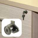 Cabinet Locks with Keys Antique Bronze Desk Drawer Lock for File RV Storage Locks Replacement, 2 Packs