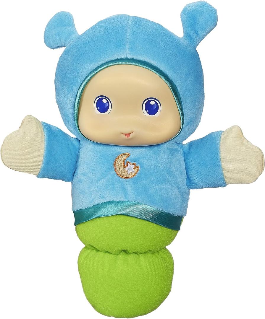 Playskool Lullaby Gloworm Toy with 6 Lullaby Tunes, Blue