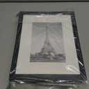 upsimples 8x10 Picture Frame Set of 5, Display Pictures 5x7 with Mat or 8 x 10 Without, Wall Gallery Photo Frames, Black