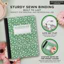 Decomposition Parsley College Ruled Composition Notebook - 9.75 x 7.5 Journal with 160 Lined Pages - Cute Notebooks for School Supplies, Home & Office - 100% Recycled Paper - Made in USA