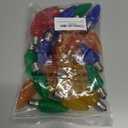 25 Pack Multicolor C9 Faceted LED Christmas Light Bulbs for Indoor and Outdoor Use E17 Base Commercial Grade Bulbs