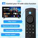 Replacement Firestick Remote Control Fit for Fire Smart TV Stick Lite/4K/4K MAX/4K Plus/HD, Smart TV 3rd Gen/TV Cube(1st/2nd/3rd Gen)/TVs Stick(2nd/3rd Gen) with Voice Controller Green hulu Button