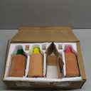 DoubleFill 3 Pcs 24oz Ollas Terracotta Watering Pots Colorful Self Watering Planter Insert Terracotta Globes Clay for Outdoor Indoor Garden Plants, Easy to Refill