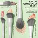 20 Pcs Pro Grade Makeup Brushes Set with Dense Ultra Soft Vegan Bristle,Elegant Design Make up Brushes for Powder, Foundation,Bronzer,Highlight,Face Blending Contour, Concealer, Eye shadow