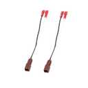2 Pack 72-7400 Car Front Rear Door Speakers Wiring Harness Adapter Plug for Nissan 1982-UP Pickup NV 200SX 350Z Altima Sentra Xterra Maxima Pathfinder Frontier Speaker Wire Connector Adapter