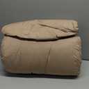 SNOWMAN Extra-Soft Down Blanket King, Lightweight Down Comforter with 8 Corner Tabs, Cooling Bed Comforter for Hot Sleepers, 22oz Fill Weight and Noiseless Down Proof Fabric (Khaki, 106"x90")