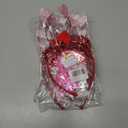 3 x Pink Heart Shape Headband Glitter Sunglasses Sequin Earrings Valentines Day Halloween Cosplay Costume Accessories Set