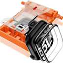 YMHML 2 Pack Tempered Glass Screen Protector for Apple Watch 44mm SE Series 6/5/4, [Zero Bubble] 3D Full Coverage Strong Adhesion Waterproof Film with [Automatic Align Tech] for iWatch Accessories