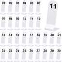 Tuanse 1-30 Table Order Numbers Restaurant Double Sided Acrylic Reception Number Stands Signs for Wedding Restaurant Seating Cafes Party Banquet(White)