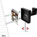 2 Pack Heavy Duty Stainless Steel Towel Hooks,Wall Mounted Square Robe Hooks,Holder Robe Hooks for Bathroom, Kitchen, Bedroom,Matte Black