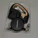 UrbanZen Retractable Dog Leash, 3m, Black Nylon, Standard Size, All Breeds (Brown)