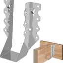 (30-Pack) Calvana 2x6 Steel Joist Hangers, 20 Gauge Double Shear Face Mount Rafter Brackets for Wood, Hurricane Ties for Rafters and Deck Brackets, for Pergola Hardware, Floors, Decks, Ceilings