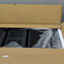 Fruit and Vegetable Basket for Kitchen No Assembly Rotating Storage Rack,Bathroom Storage Shelf, Kitchen Organizers and Storage Cart on Rolling Wheels(Black, 5 Tier-Square)