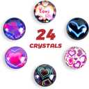 24 Pack Valentines Day Gifts for Kids,3D Valentines Cards for Kids Classroom Class School Boys Girls Exchange Party Favors