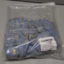 Avanova Women Denim Mini Skirt Jean Skort Sexy High Waisted Asymmetrical Stretch Short Skirts (Medium, Blue Gold)