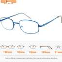 EFE Metal Wire Frame Reading Glasses Readers for Men Women 1.0 Lightweight Spring Hinge Eyeglasses 4 Pack (Mixcolor, 1.0)