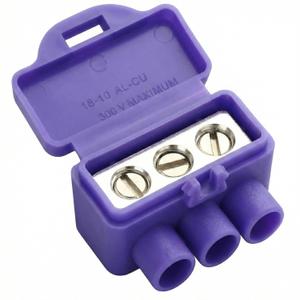 Aluminum to Copper Wire Connectors, Copper to Aluminum Wire Connectors, 25 Pack (3 Port)