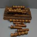 Side Table, Small End Table with Storage Shelf, 3-Tier Small Coffee Tables for Living Room Bedroom Narrow Spaces(Rustic Brown)