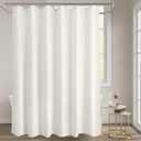 Fabric Shower Curtain Liner Washable, 70 x 72 Inches, Cream Shower Liner Fabric with 2 Magnets, Bathroom Polyester Shower Liner Waterproof Soft Lightweight, Cream