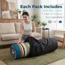 XICIKIN 2.5" Japanese Floor Mattress, Foldable Floor Mattress with Washable Cover Japanese Futon for Camping, Guest (Bohemian, Twin)