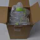 Roowest Bottle Chug Baby Shower Game Favors Including Safari Animals Theme Wooden Sign and 18 Pcs Baby Bottles for Gender Reveal Party Supplies (Green)