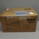 Spin Mop Bucket Deluxe 360 Spinning Floor Cleaning System with 6 Microfiber Replacement Head Refills,62" Extended Handle,4X Wheel for Home Cleaning