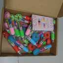 Sayglossy 24 Sets Donuts Pens Gift Bulk, 4-in-1 Funny Multicolor Ballpoint Pen with Positive Cards for Teacher Coworker Employe Appreciation Office Gift