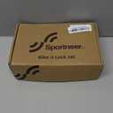 Sportneer Bike Lock: Heavy Duty Anti Theft Bike U Lock with 5ft Security Steel Cable - 17mm Shackle Bicycle U-Locks with Keys & Sturdy Mounting Bracket for Road, Mountain, Electric & Folding Bike (Black)