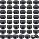 Patelai 36 Pack 0.5 oz Round Lip Balm Tin Cans Aluminum Lip Balm Tin Containers with Screw Lid Screw Top Metal Empty 60 ml Refillable Cosmetic Sample Containers Storage Travel Jars for DIY