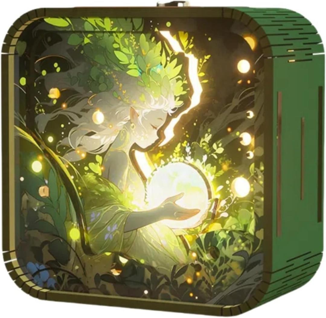 Crafts & Puzzles: 3D Wooden Puzzle Night Light - DIY Wooden Puzzles for Adults - Wooden Puzzles 3D Night Light (Type-1)