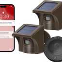 eMACROS Pro 3 Driveway Alarm with Phone App-1/2 Mile Long Range Solar Wireless Driveway Alarm,Outdoor Driveway Alarms Wireless Outside Weatherproof Motion Sensor & Detector