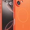 Magnetic for iPhone 17 Case, [Matte Solid Color] [Full Camera Protection] Protective Case for iPhone 17 - Orange