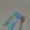 4 Pcs Silicone Mixing Spoons Nonstick Heat Resistant Silicone Cooking Spoon Multicolor Serving Baking Utensil for Kitchen Baking Serving Stirring