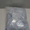 MIULEE Dusty Blue Short Linen Curtains 45 Inch Length 2 Panels for Kitchen Bedroom Bathroom, Soft Thick Linen Textured Basement Window Drapes Semi Sheer Light Filtering Back Tab Burlap Look Decor