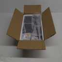 WOPITUES Floating Shelves for Wall with Cube Shelf, Wall Shelves with Metal Rail for Bathroom Decor, Bathroom Organizers and Storage, Over Toilet Shelves for Toilet Paper-Black (15.7 inch)