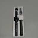 Fitpolo Smart Watch, 1.85" AMOLED Fitness Tracker with Bluetooth Call, Heart Rate/Sleep/SPO Monitor, 100+ Sports Modes, 3ATM Waterproof Smartwatch for Android/iPhone/Samsung, Includes 2 Bands (Black)