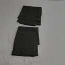 Mia's Dream Premium Cotton Waffle Bathroom Towel Set, 2 Pack Quick Drying Facial & Hand Towels, 13" x 27" (Olive Green)