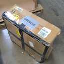 Nightstand with Charging Station, OKD 18'' Industrial & Farmhouse Square End Table w/ 2 Drawers & Open Cubby, Rustic Mesh Drawer Sofa Side Table w/Storage for Bedroom, Living Room Office, Antique White. 